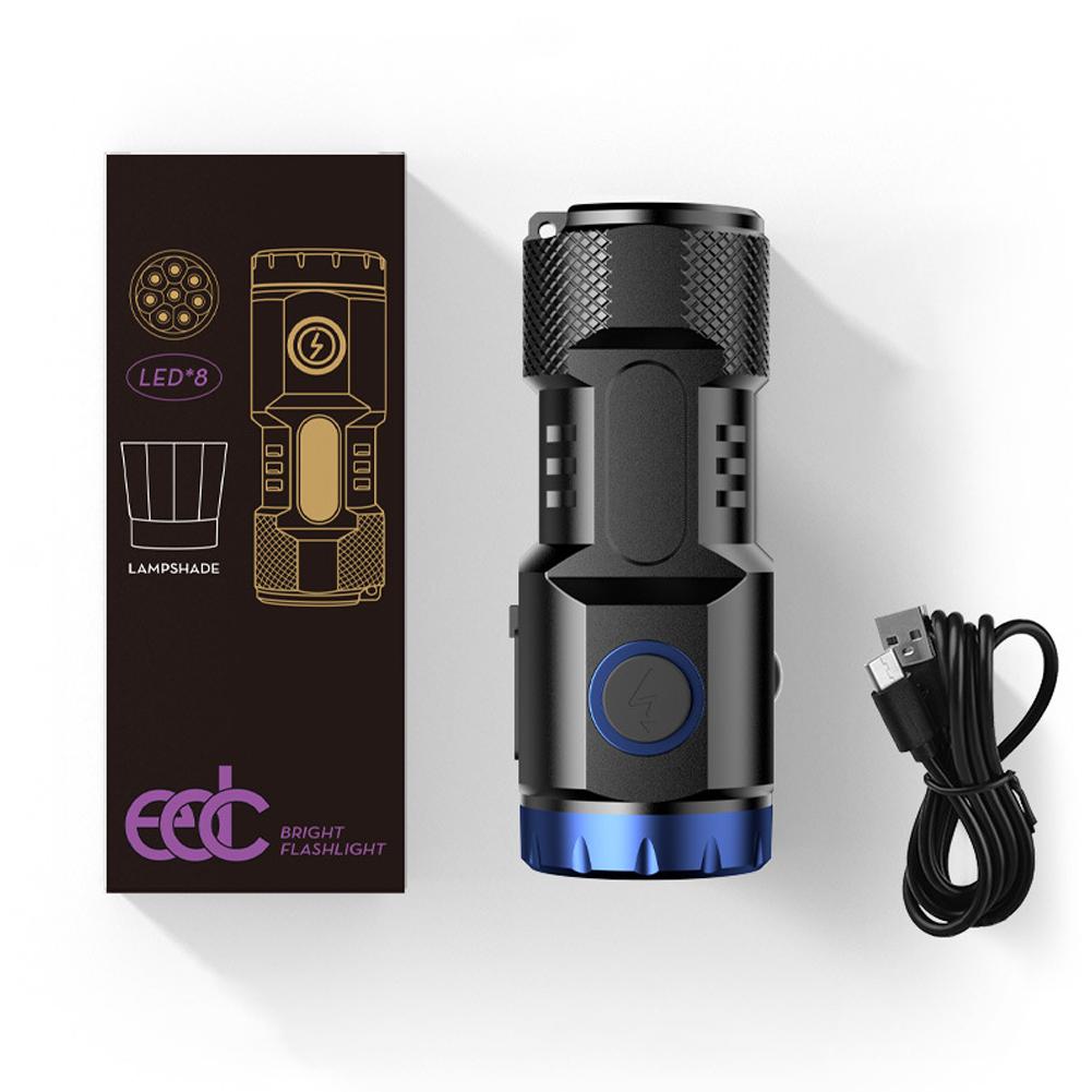 Portable LED Flashlight Mini Waterproof,Ultra-Bright,Rechargeable,Multiple Modes Tool For Outdoor Adventure/tough Condition Y9G7. 
