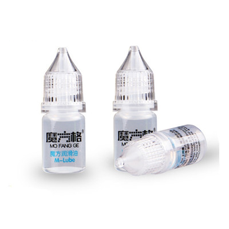 【The road to happiness Store】Gan Qiyi Cube Lube 2ml 10ml Lubricating Oil for Speed XMD qiyi M-lube Professional oil lube Make Rotation Smooth. 