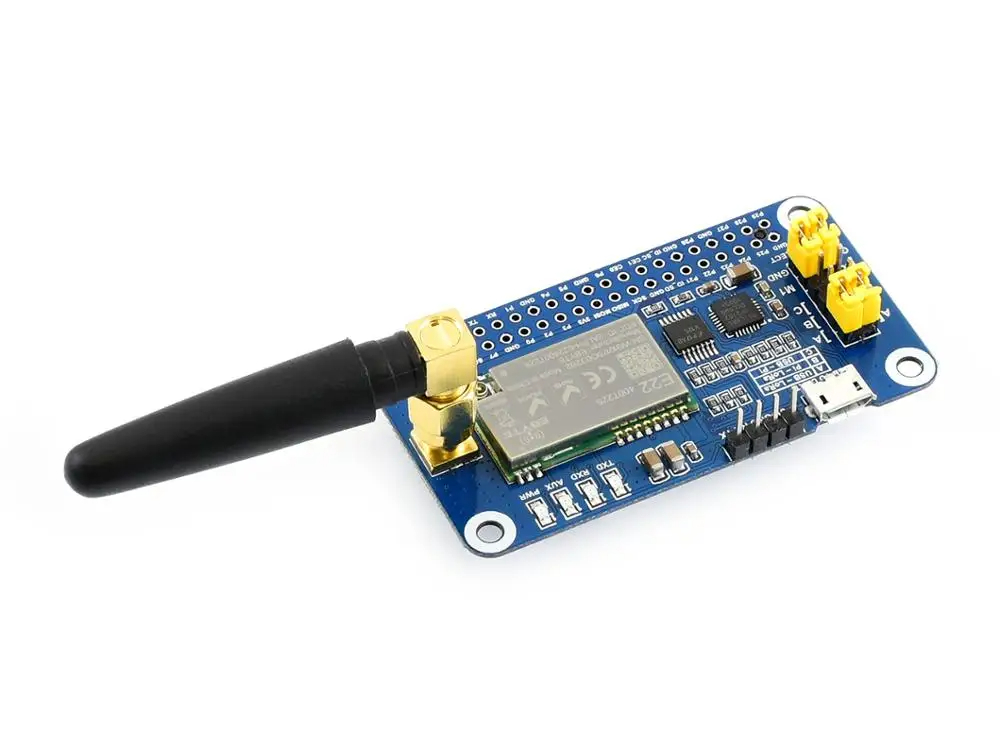 Waveshare SX1268 LoRa HAT for Raspberry Pi, Spread Spectrum Modulation, 433MHz Frequency Band. 