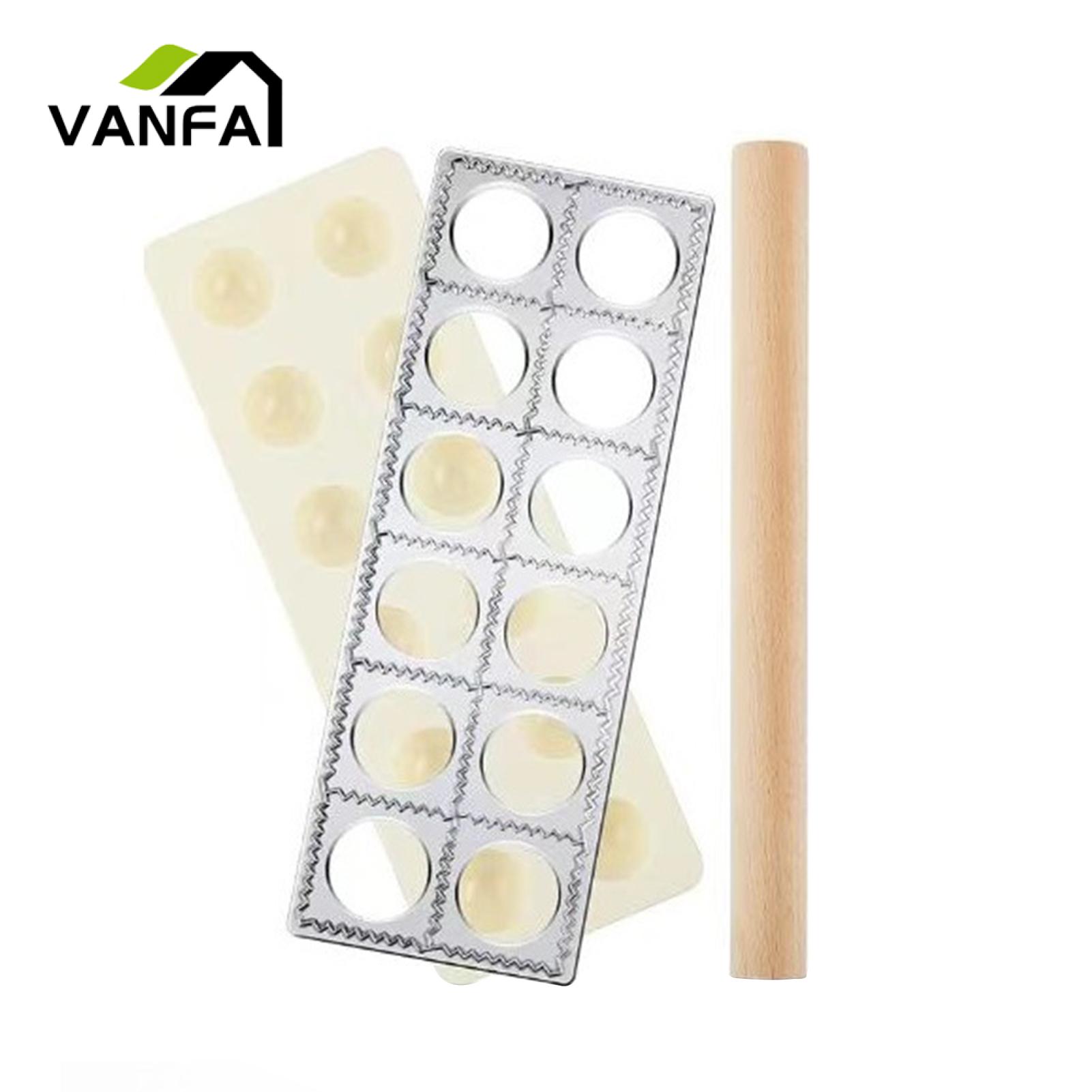 Dumpling Maker Authentic Pasta Making Tools Set for Dumplings Ravioli Pierogi Professional Tortellini Maker Press Mold Kit for Perfect Homemade Pasta Easy to Use Rolling Pin Included High-quality