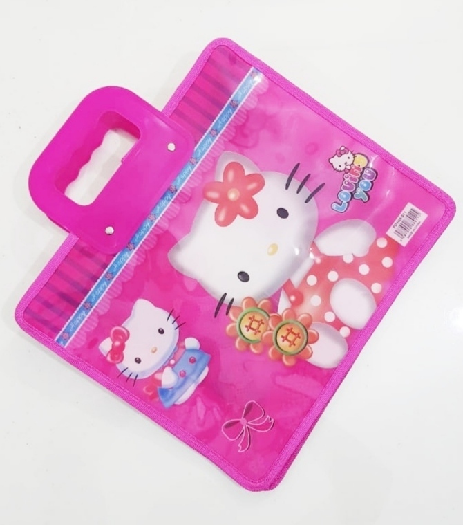 Barbie Cartoon Handle Documents Carrier Exam File Bag. 