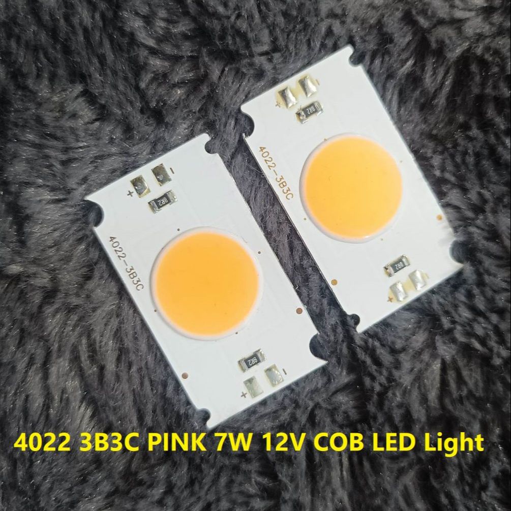 4022 3B3C PINK 7W 12V Size 40×22mm 12V COB SMD LED Light Chip 7W Pink COB LED Light 12V COB LED Light 7W COB Light COB LED Chip 12V COB LED Chip 7W Light Bulbs. 