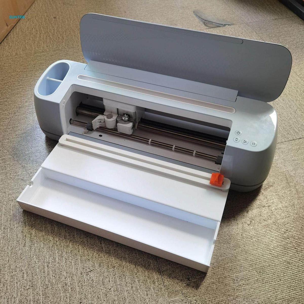 Vinyl Roll Holder with Built in Trimmer Durable Roll Holder with Cutter for Office