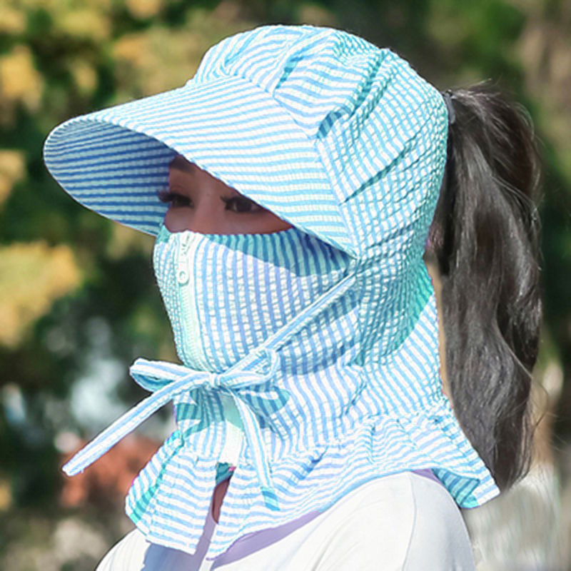Fashion Sun Visor Hat Covering Face 