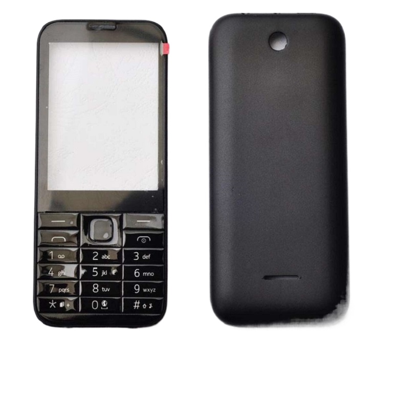 New Case For Nokia 225  Facing Front Frame Keypad Battery Rear Door Back Cover casing