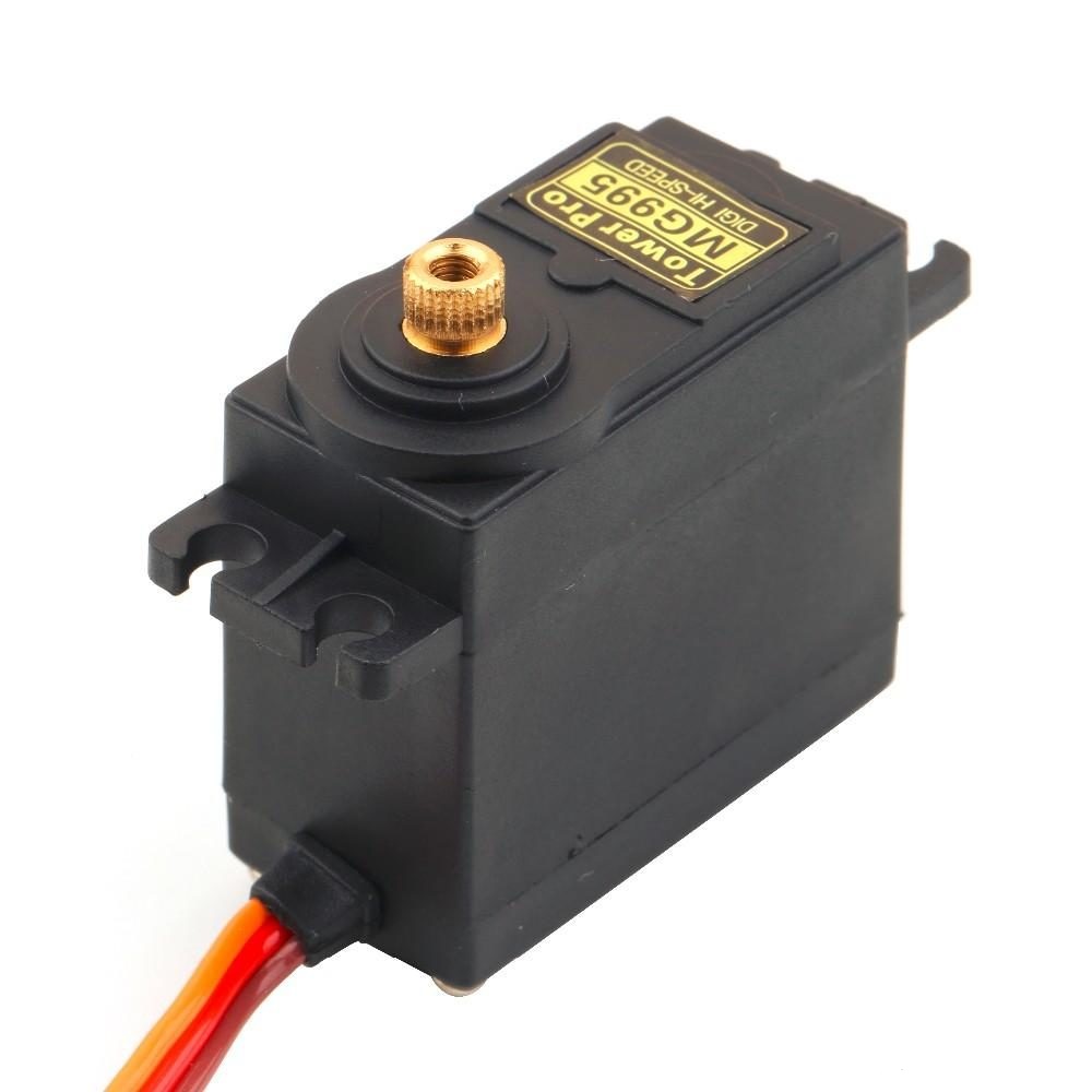 180 Degree MG995 Servo Motor High Torque Servo Motor MG995 Metal Gear 180° Rotation Standard Quality MG995 Gear Motor Tools Sets. 