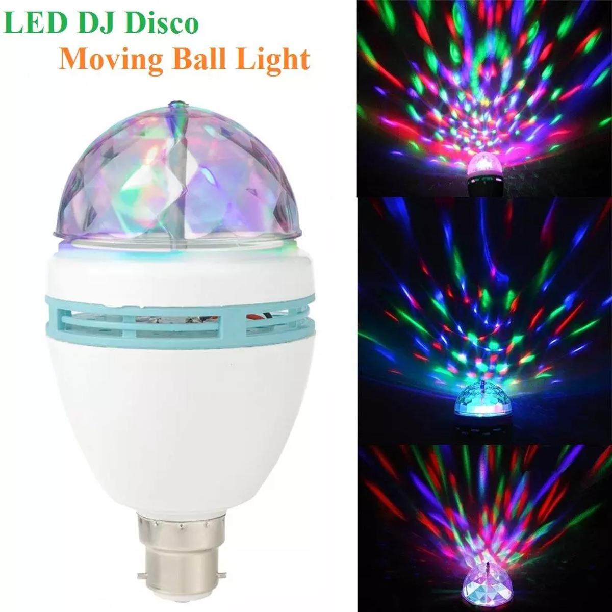 LED DJ Disco Moving Bulb Light Multi-Colour
