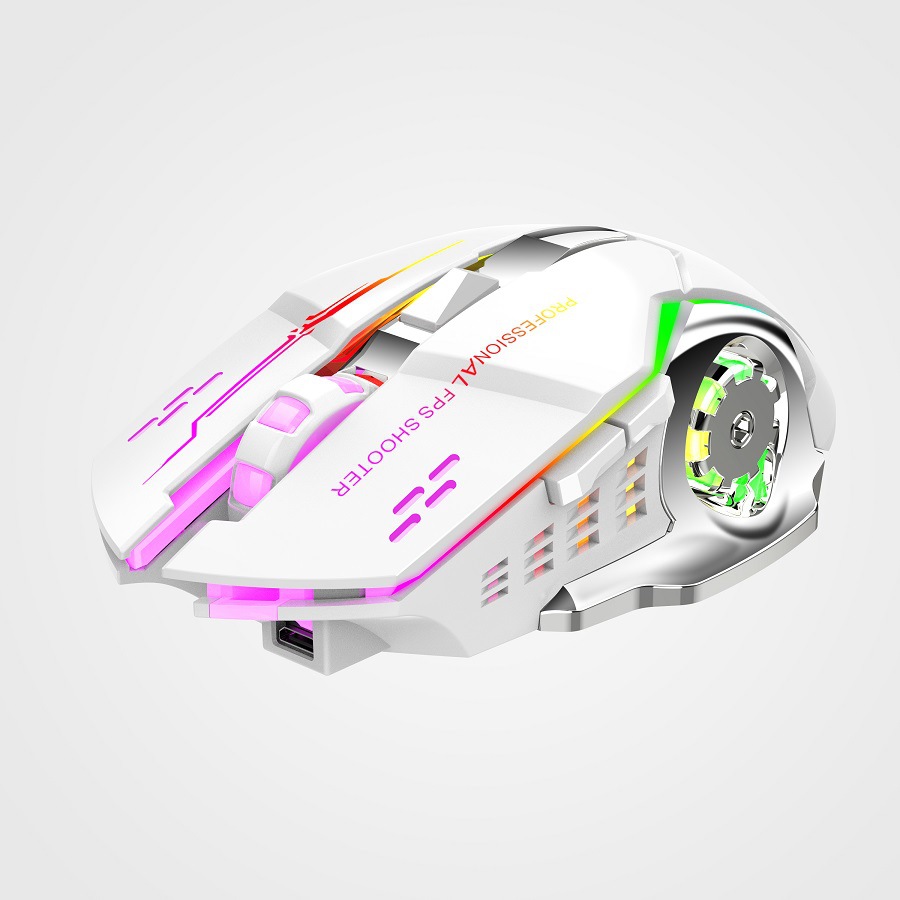 BAJEAL M500 Rechargeable Wireless Mouse RGB Luminous Gaming, Office, Silent Laptop, Dual Mode. 