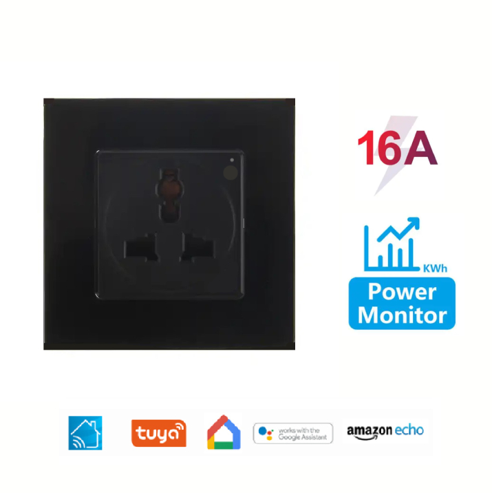 Wifi Smart 3 Pin well socket with power monitoring option - bong weed glass pipe
