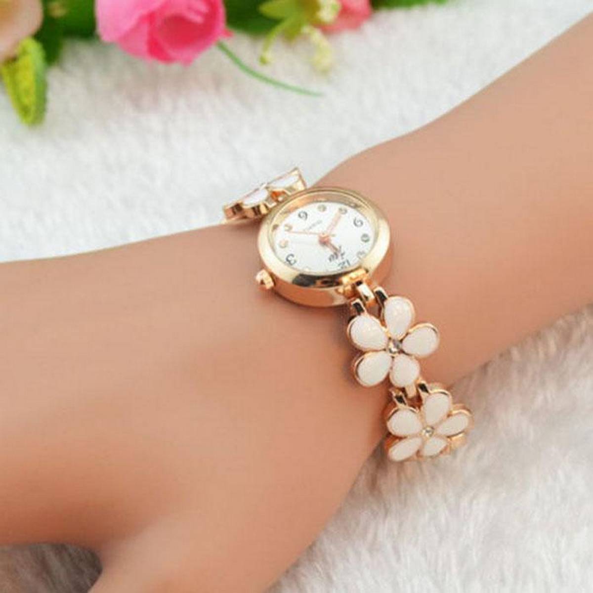 rose gold cuff watch