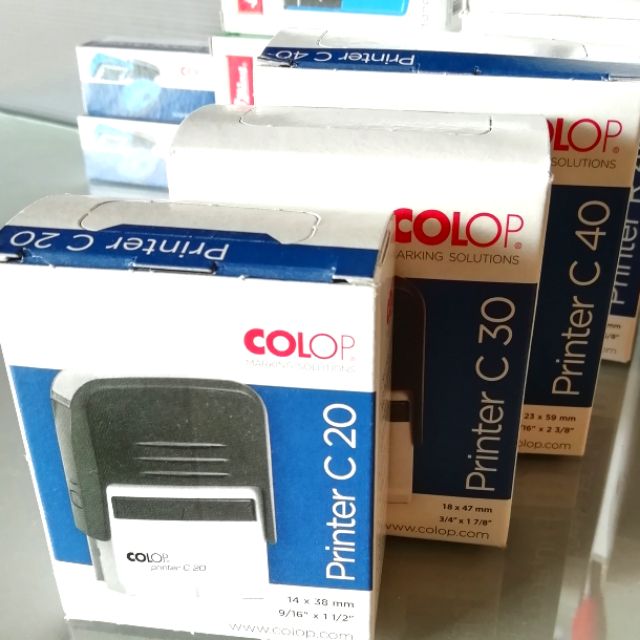 Colop C30 Auto Rabar Stamp//Customize your stamp//47x18 mm//30 Siz. 