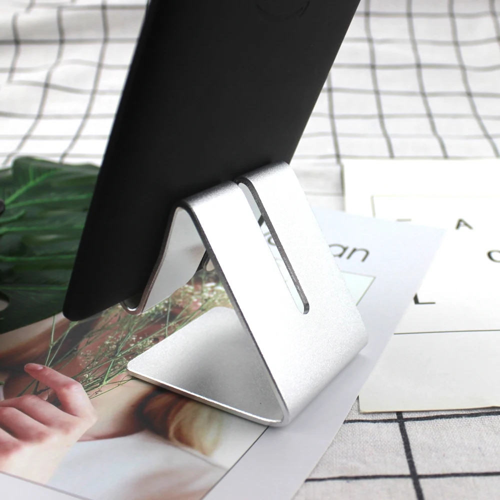 Aluminum Alloy Tablet ereader Stand kindle Holder for Amazon kindle paperwhite stand e-book holder(stand/holder only). 