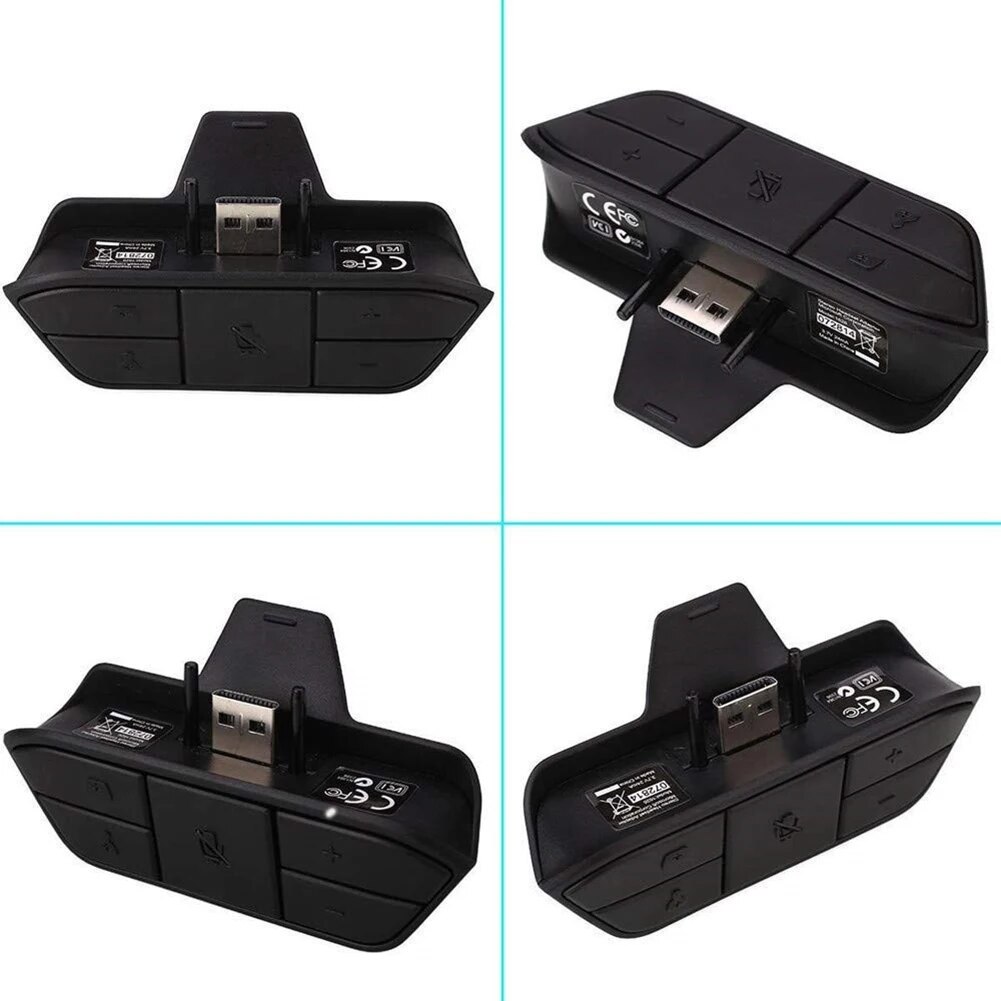 Stereo Headset Adapter for Xbox One /Xbox 360 Controller Headset Adapter Stereo Headphone Audio Mic Converter with 3.5mm Jack. 
