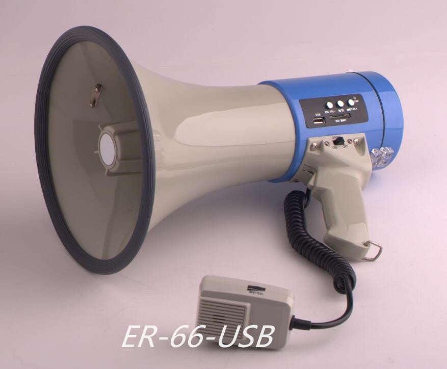 Power Megaphones (Hand Mike) Show ER-66 USB Series With Recording and Built-in Siren