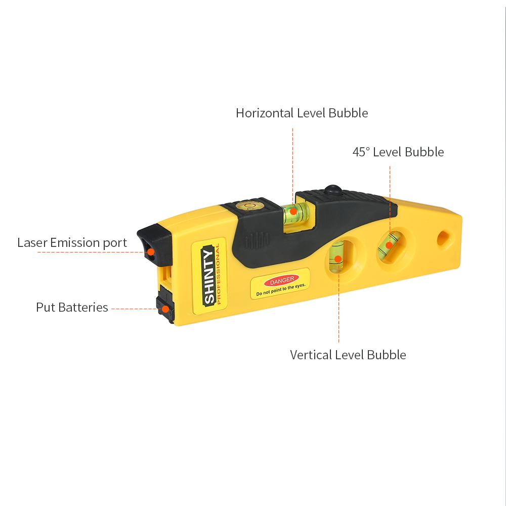 KOGEEK Professional Laser Level Line Marker with Adjustable Tripod Laser Dot Cross Line Horizontal Vertical 45-degree Measurement. 