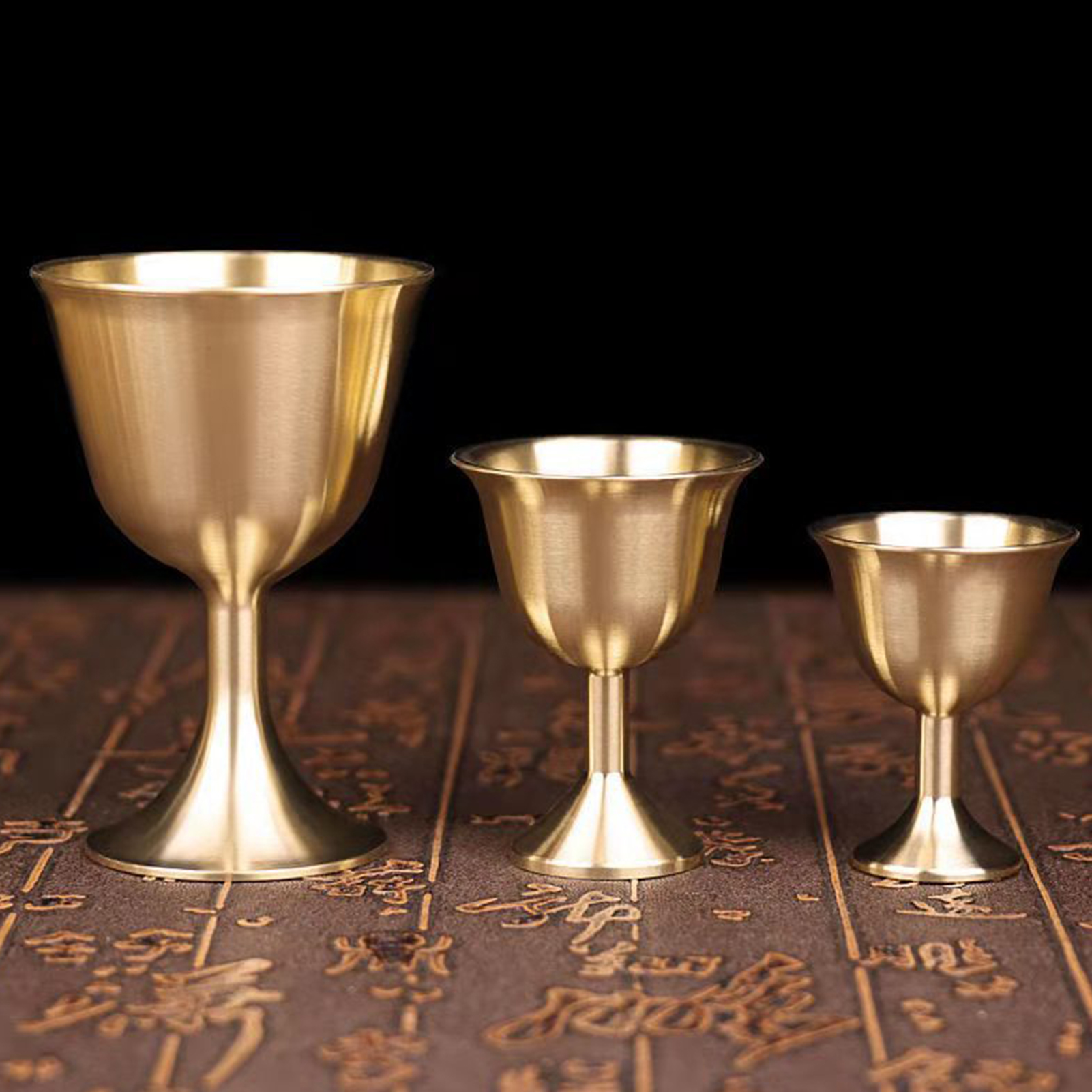EXCEART Metal Wine Goblets Old- fashioned metal wine
