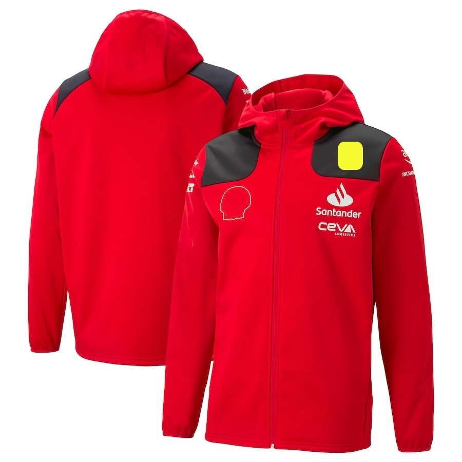 Scuderia 2023 Team Softshell Jacket official Charles Lecler Carlos Sainz Jacket Formula 1 racing suit Men's coat F1 Jack. 