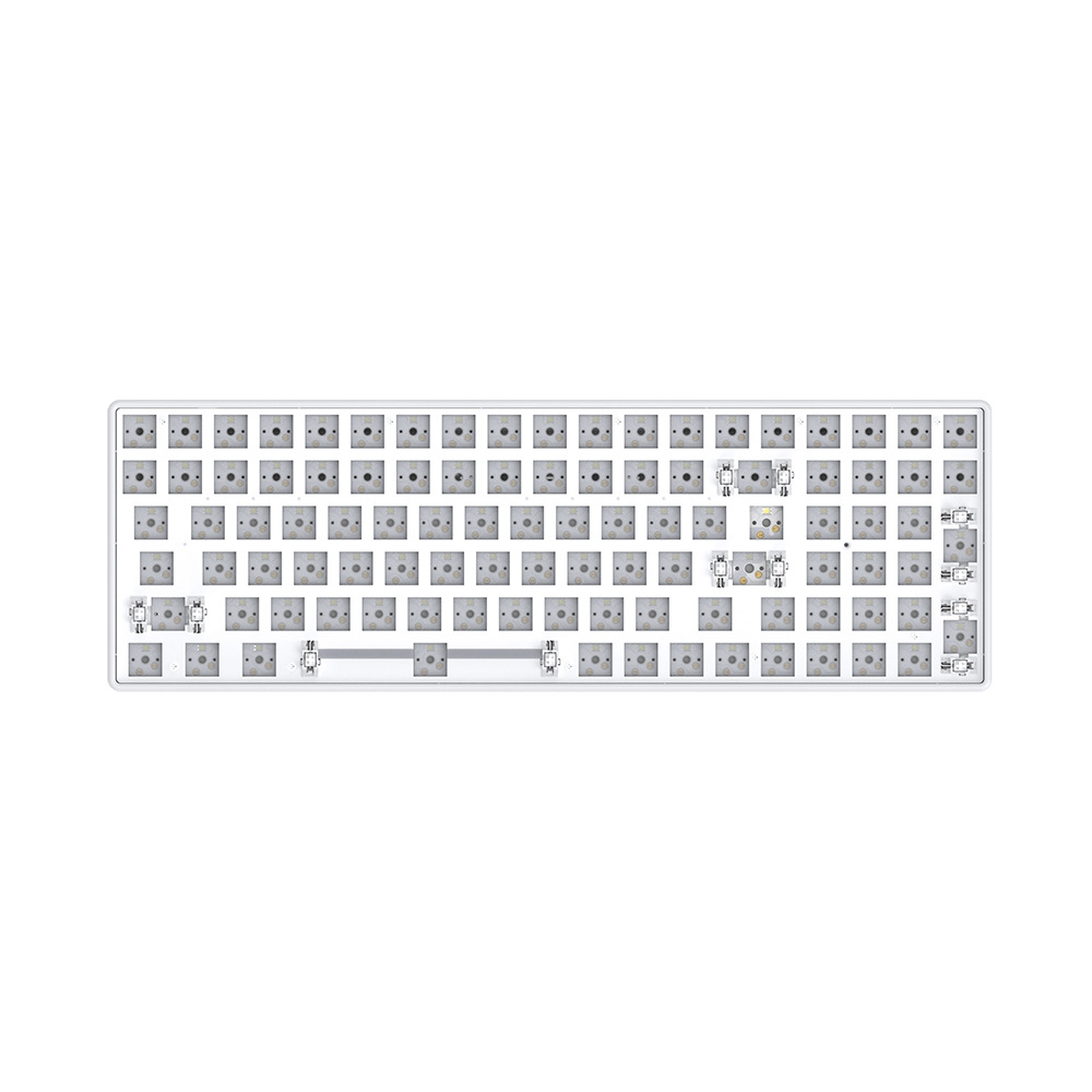 Wolf CIY beginner novice three-mode hot-swappable mechanical keyboard axle tester 68/84/100 key configuration. 