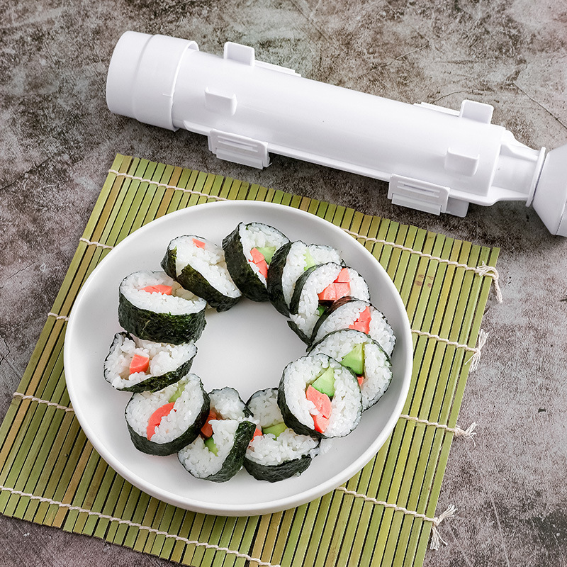 Easy Sushi Maker Striped Sushi Mold Gimbap Making Machine Kitchen Supplies Laver-Wrappedrice Rice Roll Kimbob Making Tool Set. 