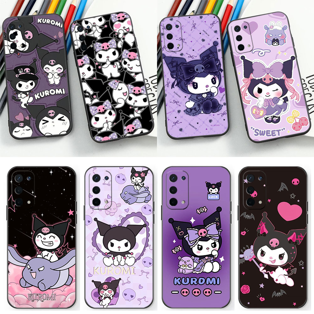 Cartoon Kuromi Cute Phone Case For OPPO A98 A96 A94 A93 A92 A92S A91 A78 A74 A73 A72 A58 A57 A55 A54 A53 A52 A17 A16 A15 Cover