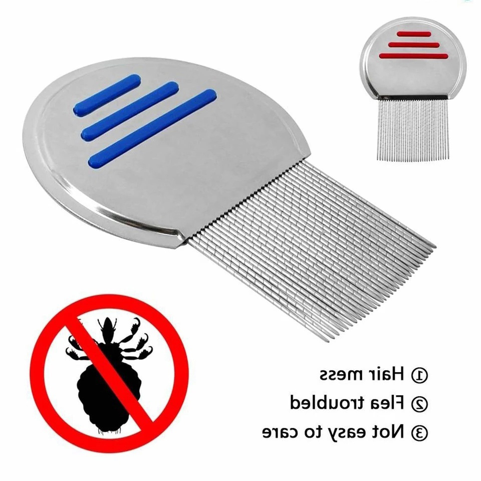 Lice Terminator Comb And All Nit Egg Free - Professional Stainless Steel Lice Removal Comb. 