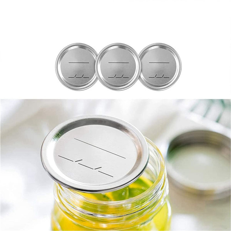 OUMERY 160Pcs Wide Mouth Canning Lids,Mason Jar Canning Lids for Ball,Split-Type Lids Leak Proof 86mm Mason Jar Lids. 