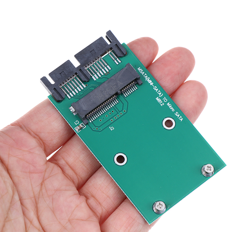 1Pc Mini PCIe PCI-e mSATA 3x5cm SSD To 1.8" Micro SATA Adapter Converter Card. 