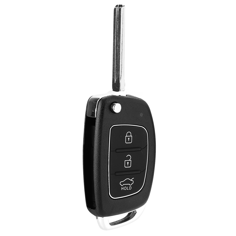 Remote Key Housing, Key Fob Case Rust Proof Wear Resistant 3 Button Protective for Car. 