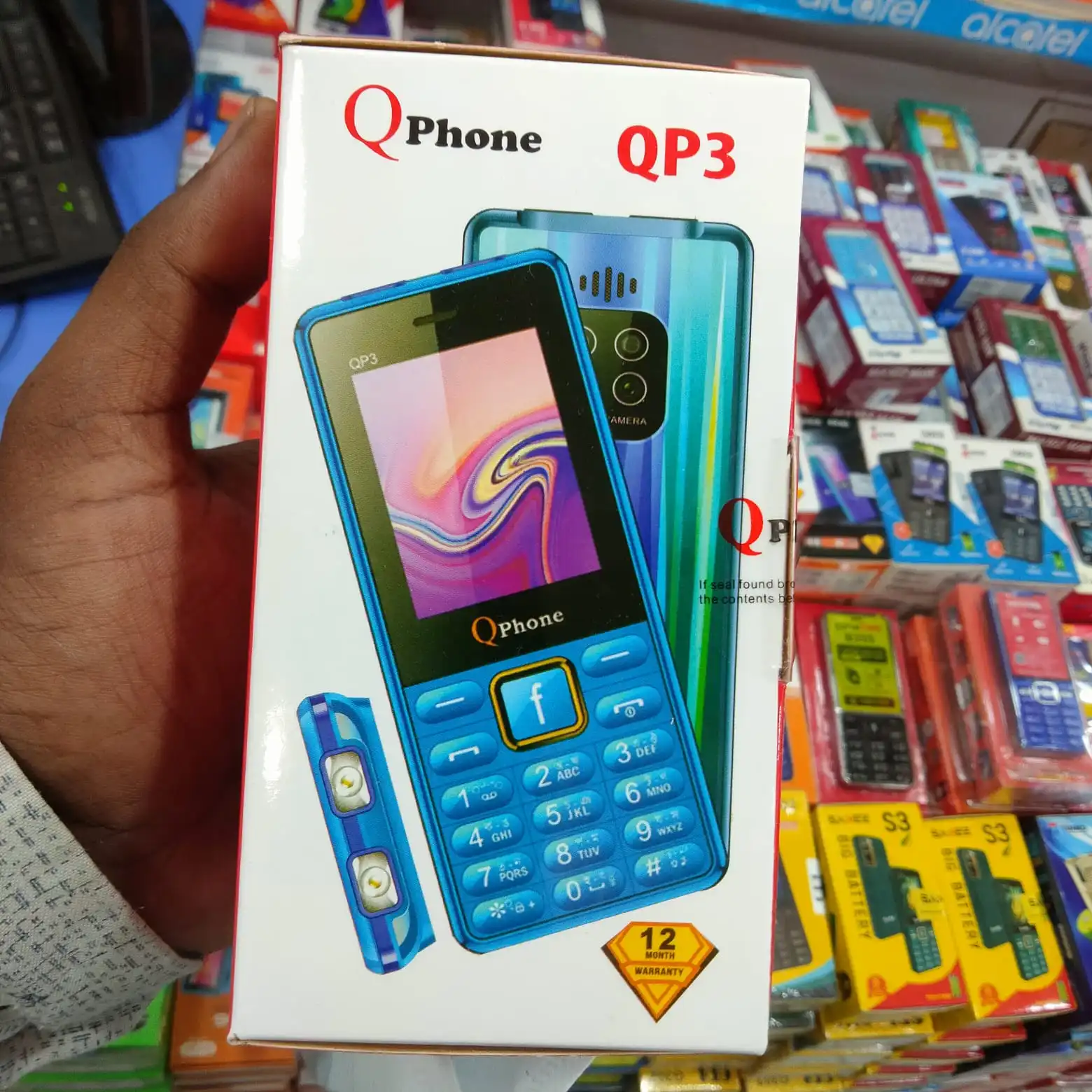 qphone Qp3 , dual sim ,feature phone ,full multimedia ,memory use up to 32 gb. 