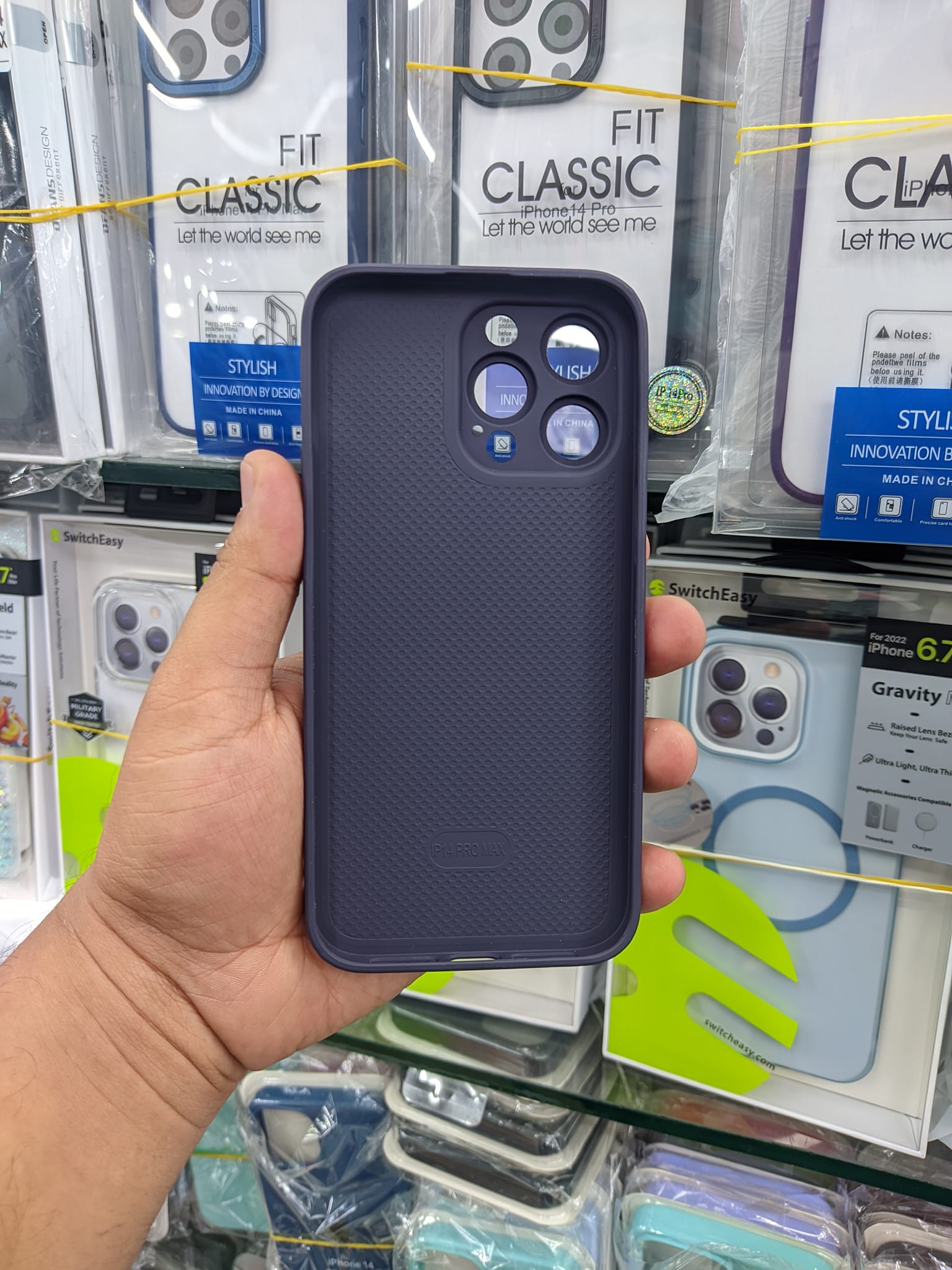 Premium Matte ag Glass Case Back Cover with Sapphire Camera Lens Protector for Apple iphone 14 pro max 6.7 2022 Deep Purple (Back Case Cover For Smartphone). 