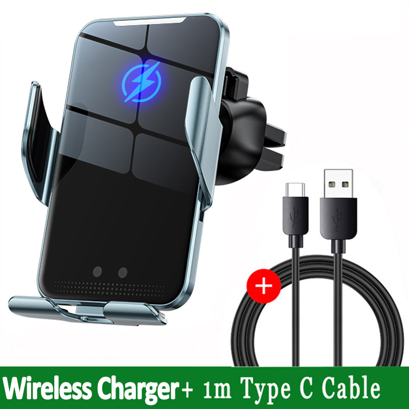 30W Wireless Car Charger Magnetic Auto Car Phone Holder Mount For iPhone 14 13 12 X XR Samsung Infrared Fast Car Charging Stand