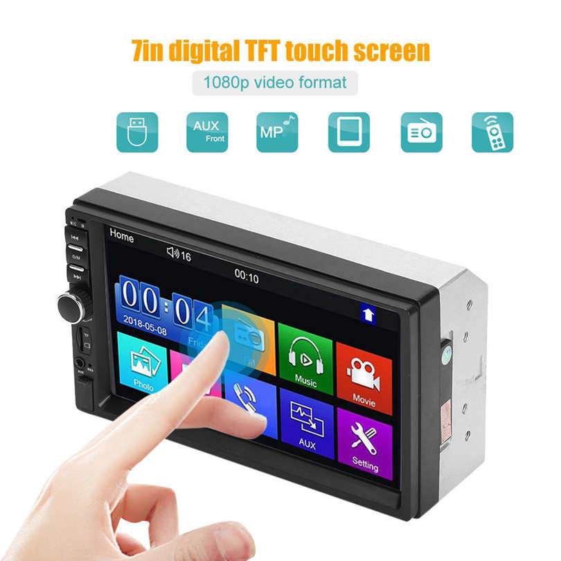 KIMISS Car MP5 Player Universal 7in Multimedia Audio with TF Interface FM. 