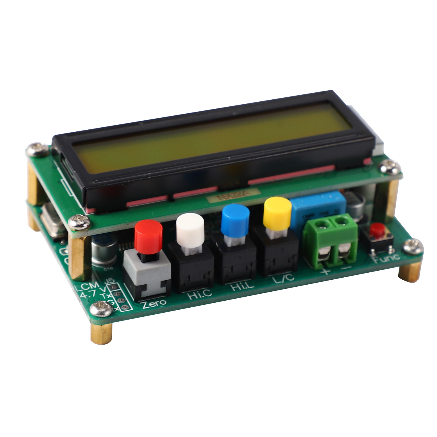 Lc100-A Digital Lcd High Precision Inductance Capacitance L/C Meter Capacitor Tester Frequency 1Pf-100Mf 1Uh-100H Lc100-A + Test Clip. 