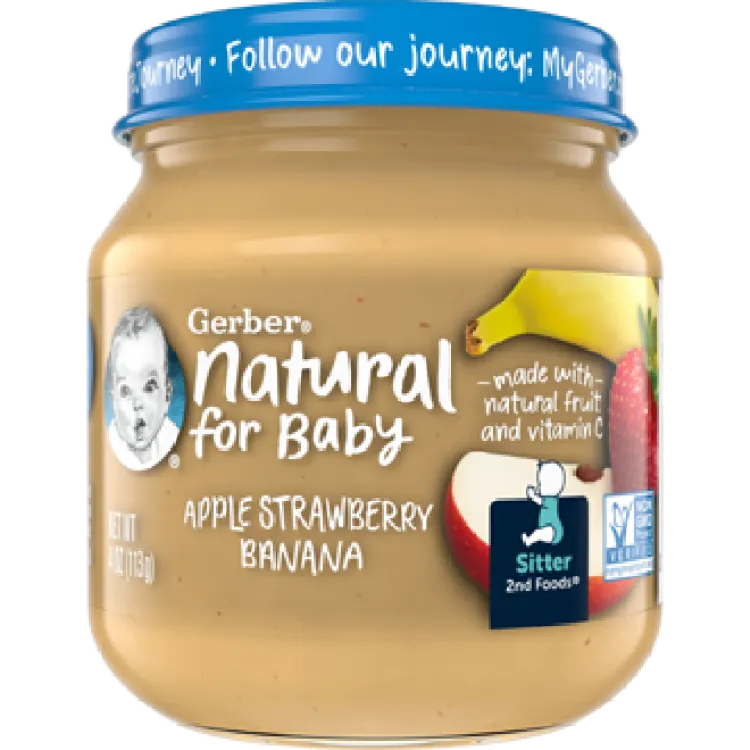 Gerber custard baby store food