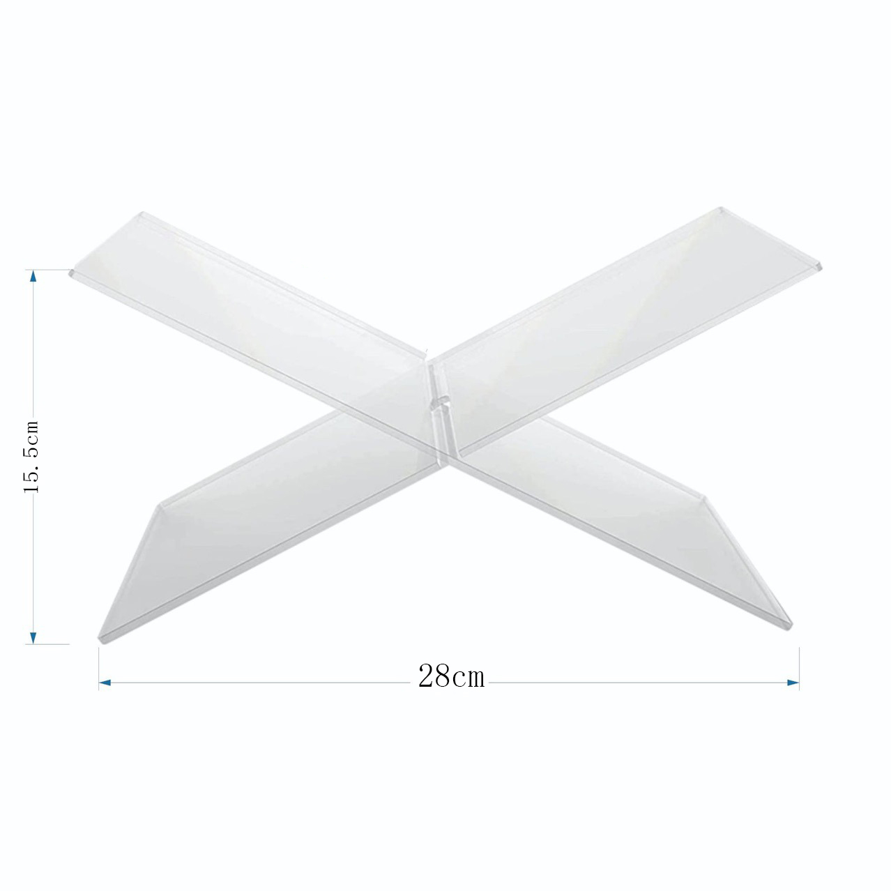GC Book Stand Reading Stand Small Clear Acrylic Book Holder X Shaped Non-Slip Elevating Book Shelf Clear Book Display Easel Holder For Textbook Recipe Book. 