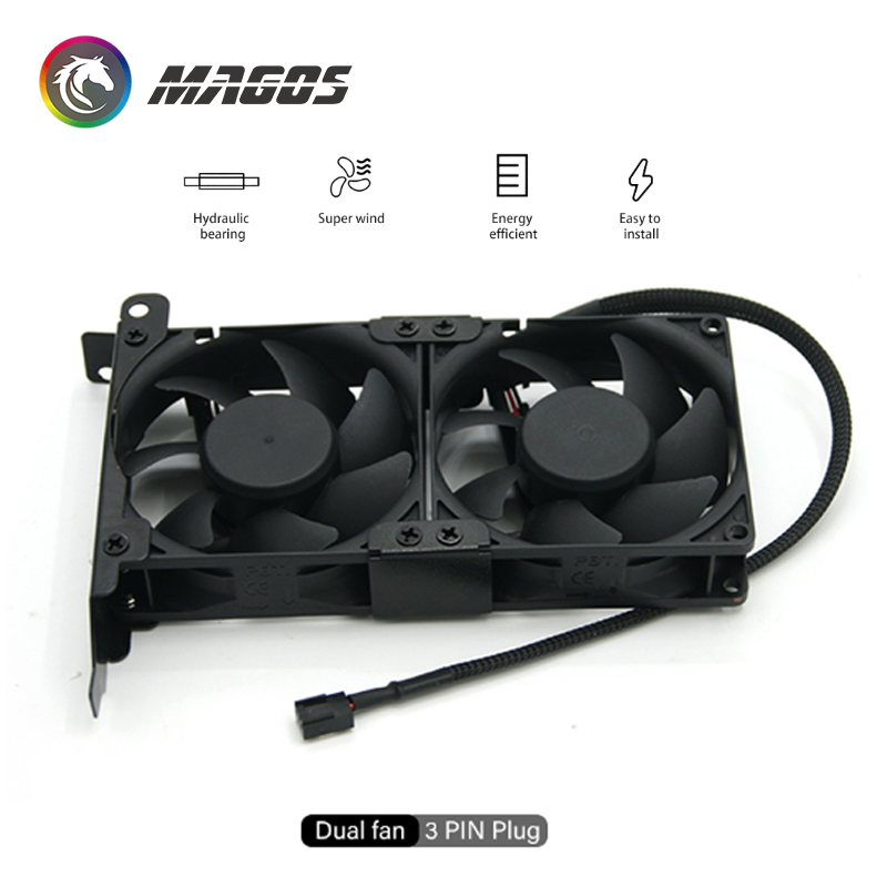 PC VGA COOLER GPU Cooling Fan 8025 PCI GPU Companion 2 Fans 3 Fans Optional 3 PIN Plug/MOLEX 4Pin Plug. 