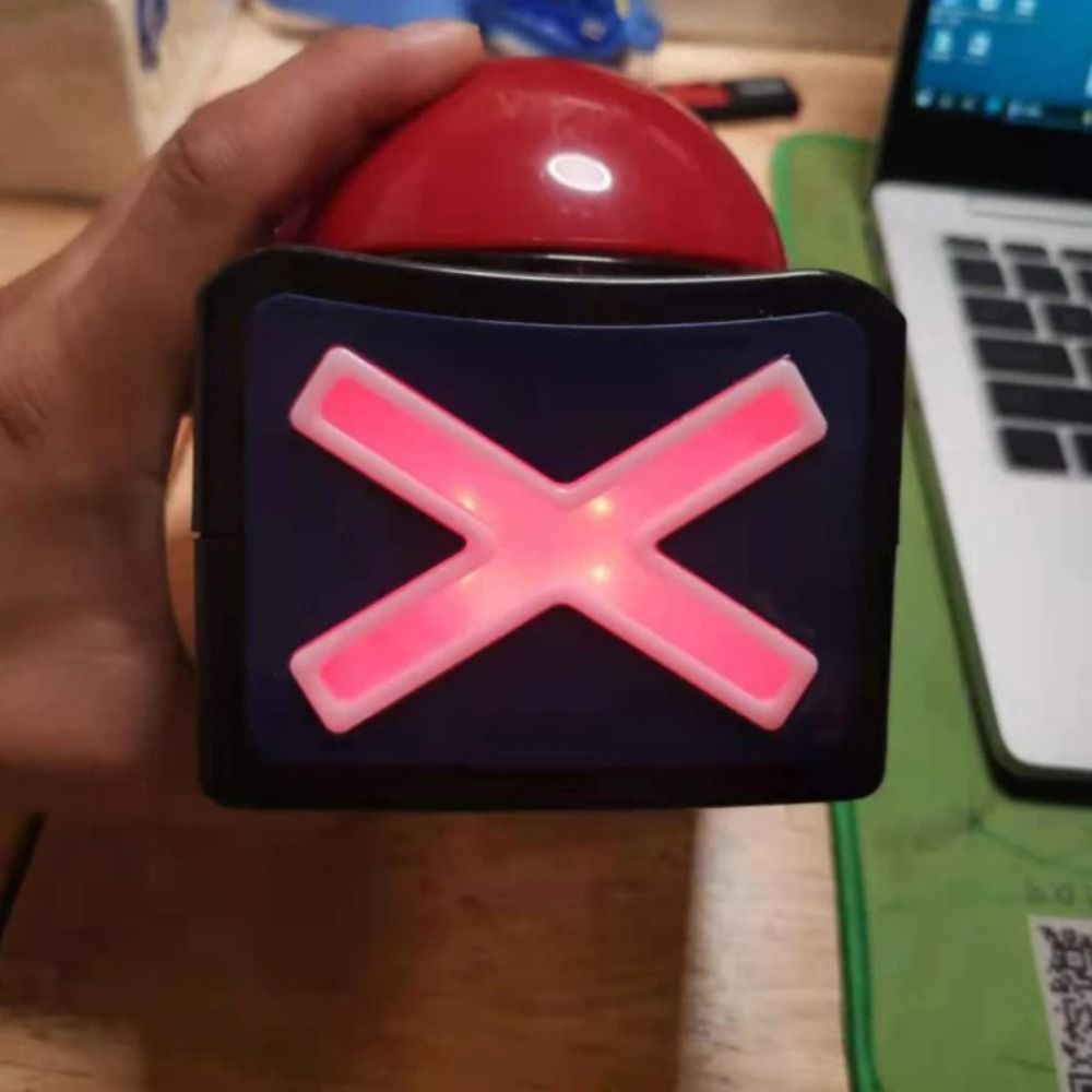 New ABS Game Answer Buzzer with Sound Light Trivia Quiz Talent Buzzer Sounding Toy Alarm Button. 