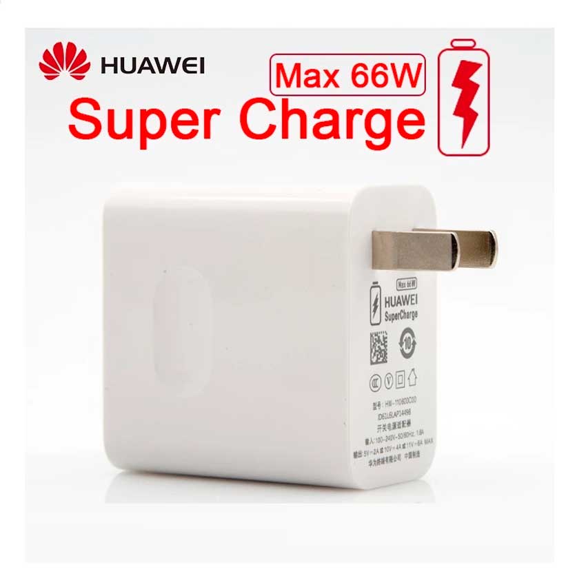 Huawei Max 66W Super Fast Type C Quick Charger Adapter with Type C Cable. 