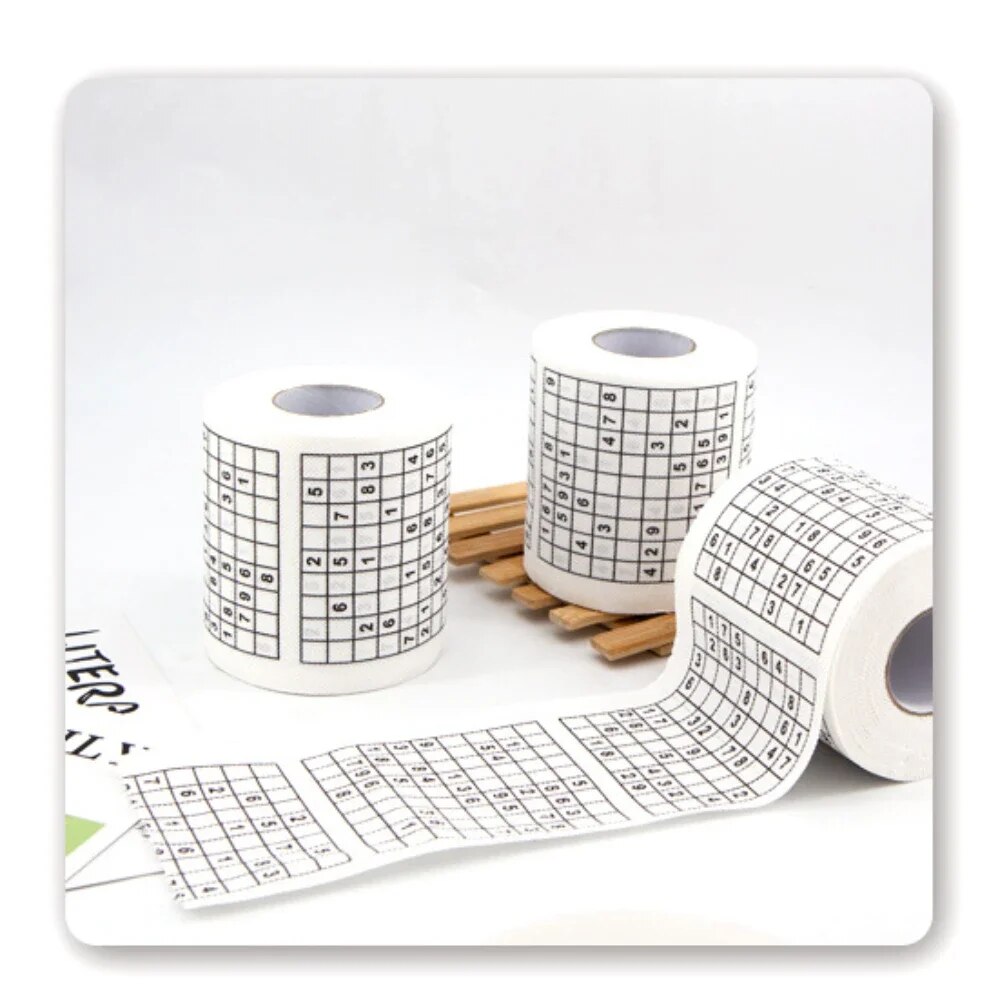 Sudoku Game Toilet Paper Office Home Puzzle Jiugong English. 