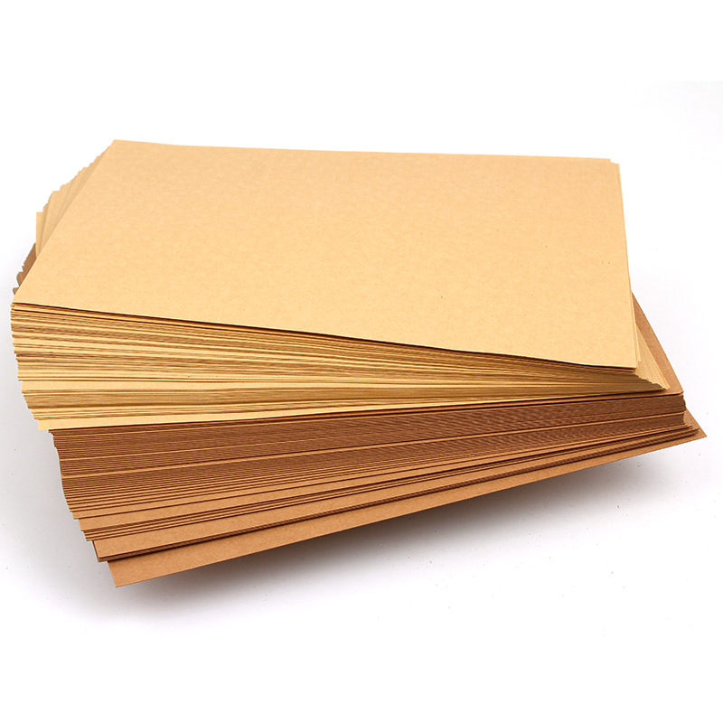 70-200gsm 10/20/50pcs High Quality A4 Brown Kraft Paper DIY Handmake Card Making Craft Paper Thick Paperboard Cardboard Amour zii. 