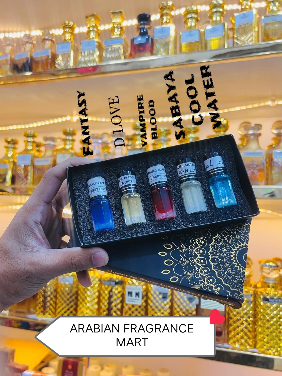 Soft Perfume Type Attar Combo Pack 5 in 1 – Gift Set for Men & Women