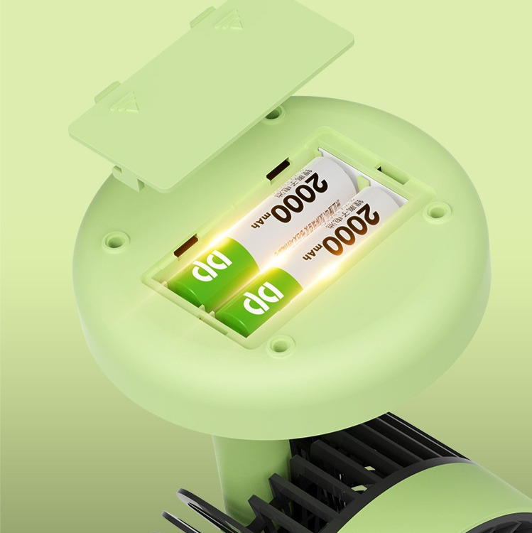 DURATION POWER DP-7639 Rechargeable 4000mAh Battery Three Speed Modes Up-Down Adjustable Desk Fan. 