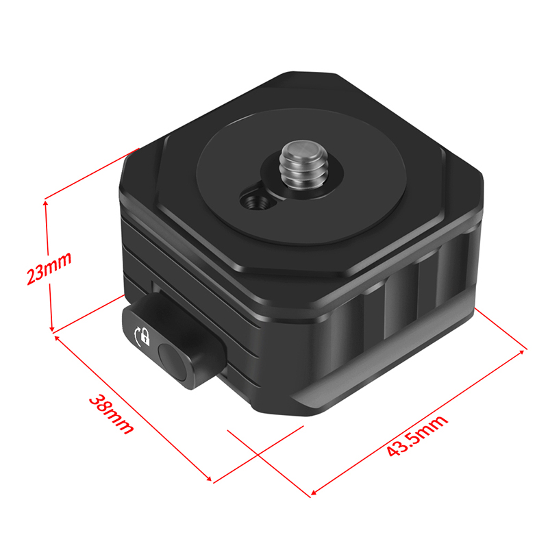 Quick Release Plate Clamp V Port Instant Camera Mounting for DJI Ronin RS2 RS3 Gimbal Stabilizer Video Tripod Fast Switch Kit. 