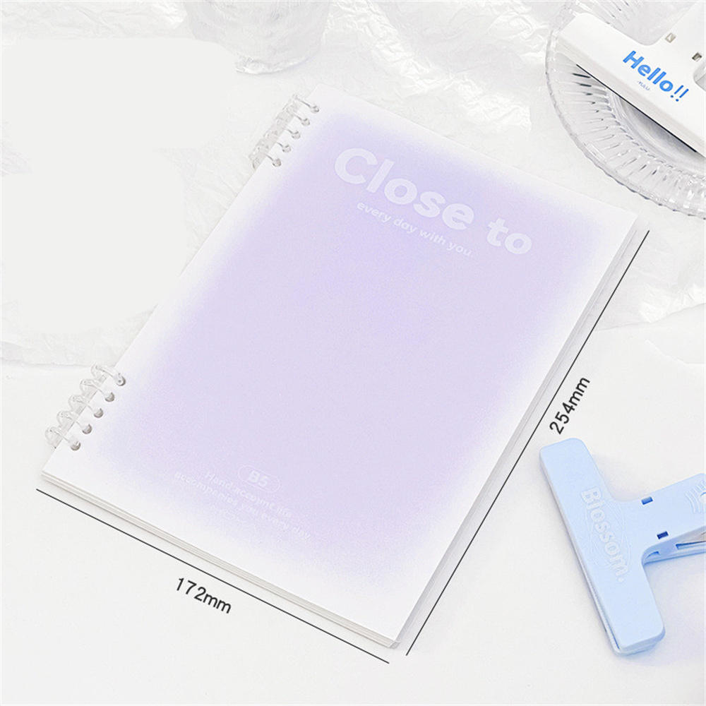 B5 size Loose-Leaf notebook Portable A5 size Binder Binder book 60 sheets Lined pages Lined book for School supplies Office supplies Students Writing -taking. 
