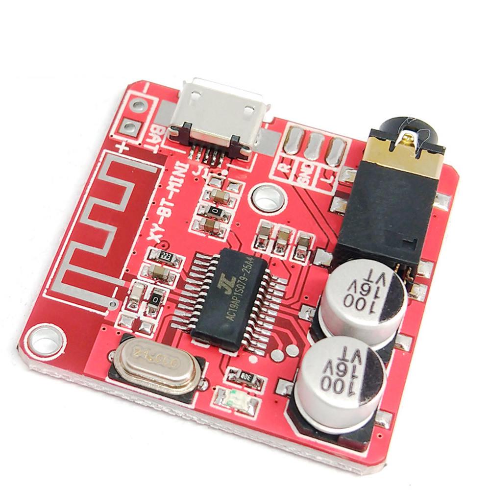 RED Color XY-BT-MINI 3.7-5V 4.1 Bluetooth Audio Receiver Mp3 Amplifiers Board For Car Speakers Audio Power Amplifiers Music Module Low Price. 