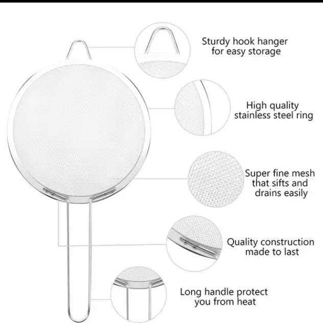 Strainer (multi purpose seive) /chakni. 