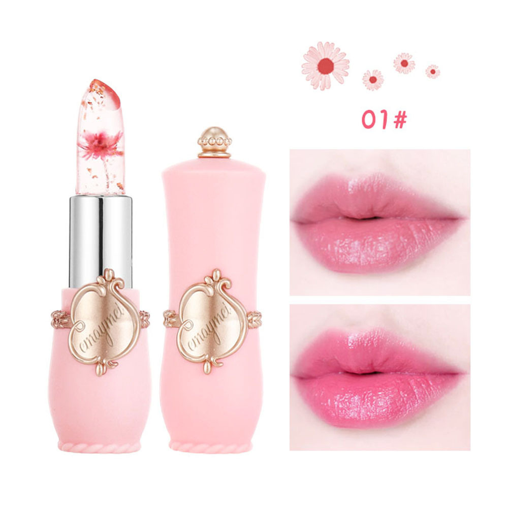 Emaymei Jelly Crystal Lipstick – Temperature Color Changing Transparent Long-Lasting Lip Gloss