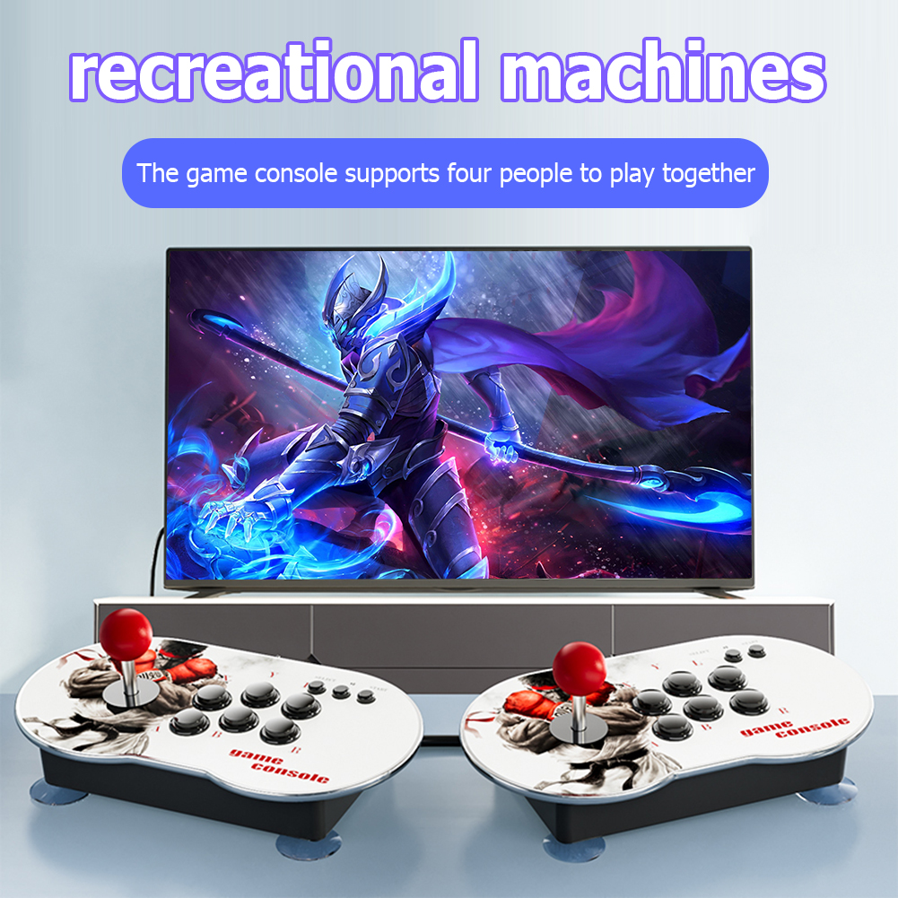 MT6 4K HD Video Arcade Game Console 3D Dual Controller Joystick 10000+ Games Player for CPS FC GBA GBC MD SFC PS1 Emulators. 