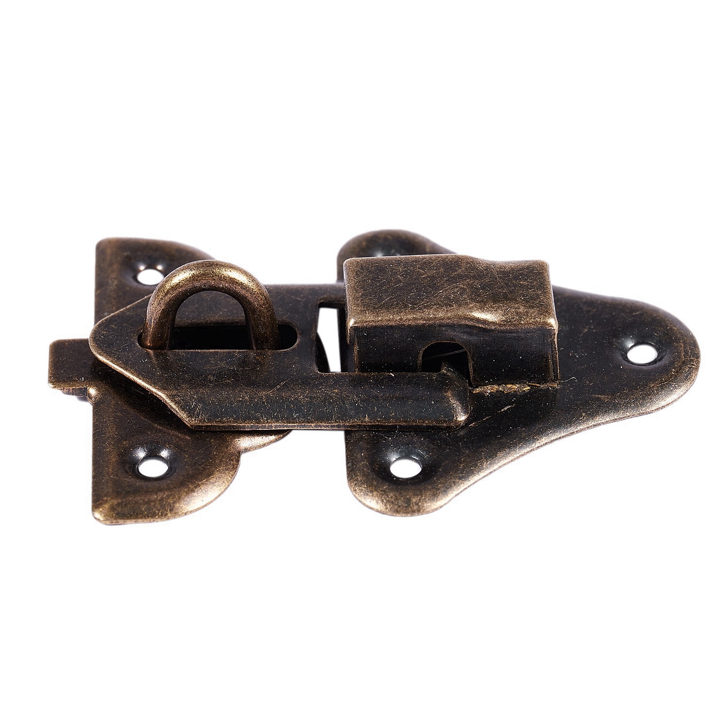 5 Pcs Hardware Jewelry Wood Box Case Latch Hasp Sets Bronze Tone. 