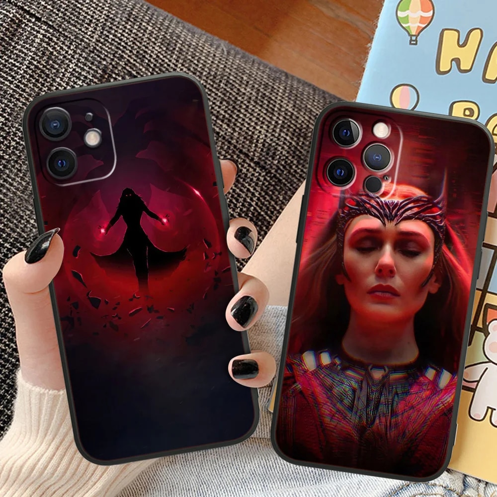 Marvel Wanda Django Maximoff Phone Case For Apple iPhone 14 13 12 11 XS XR X 8 7 6 6S 5 5S SE Pro Max Plus mini Black Cover. 
